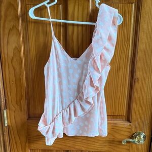 Elegant Peach Ruffle Camisole